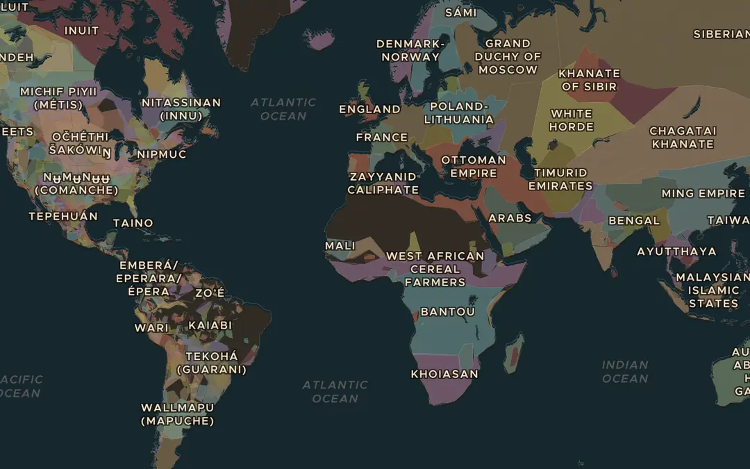 The map in AD 1490