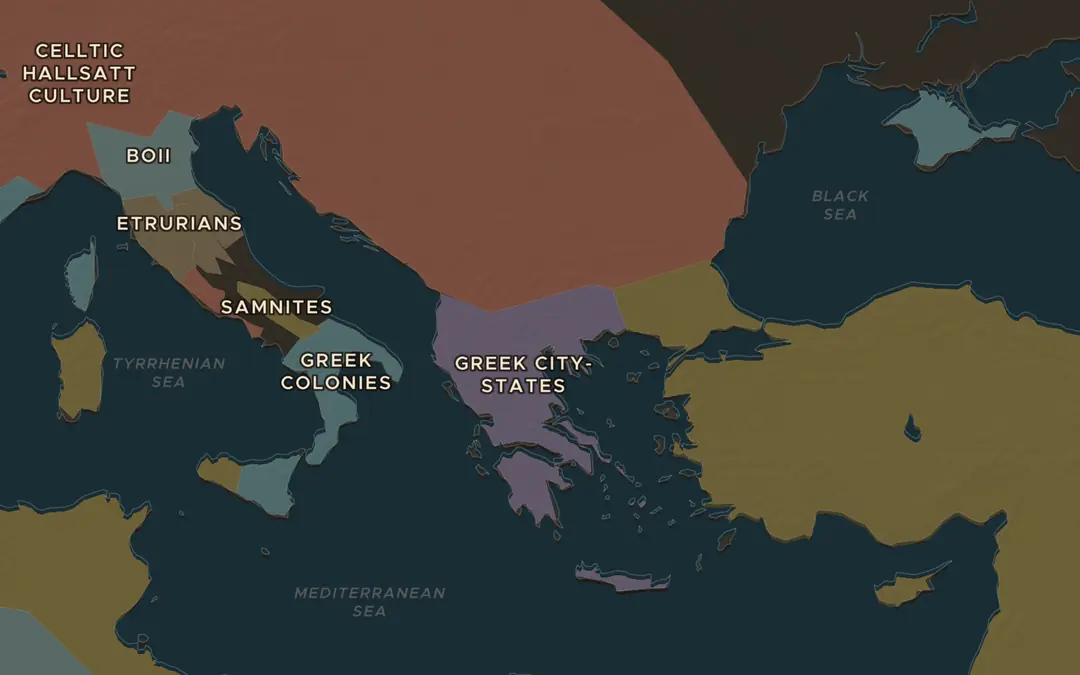 The map in 336 BC