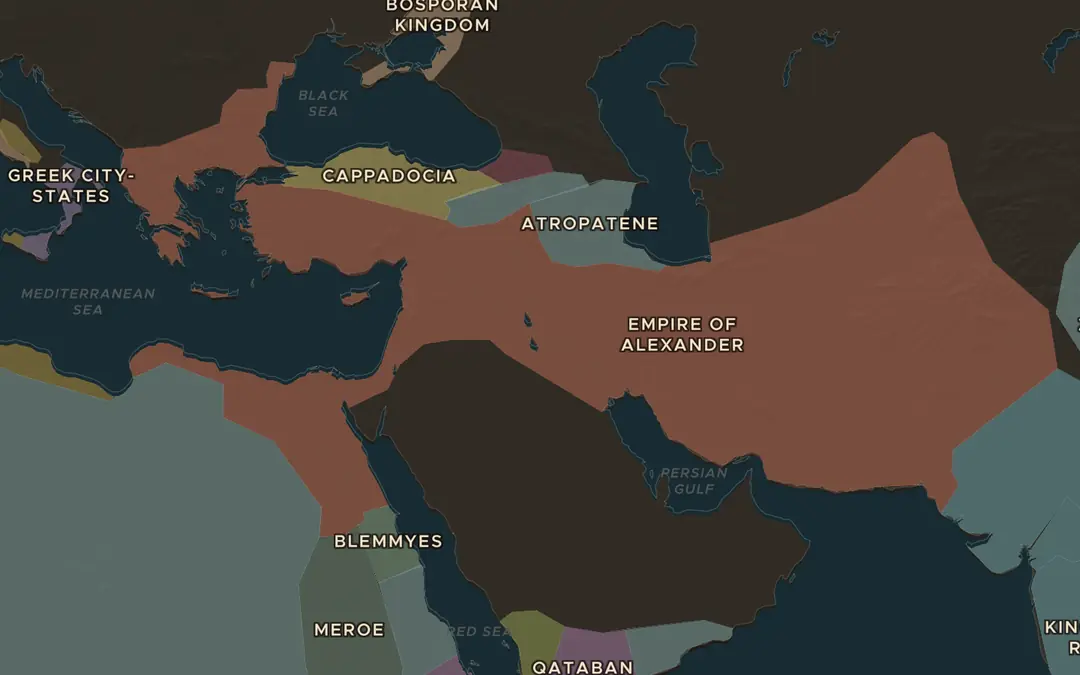 The map in 330 BC