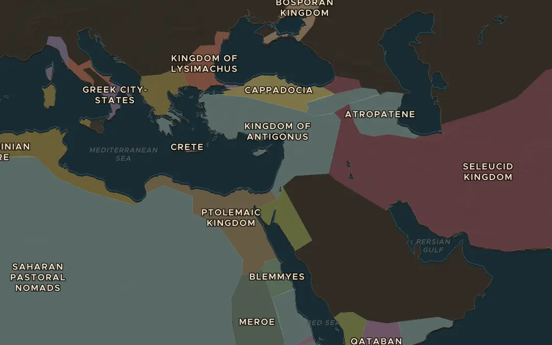 The map in 300 BC