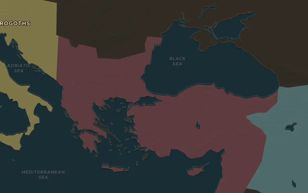 The map in AD 500