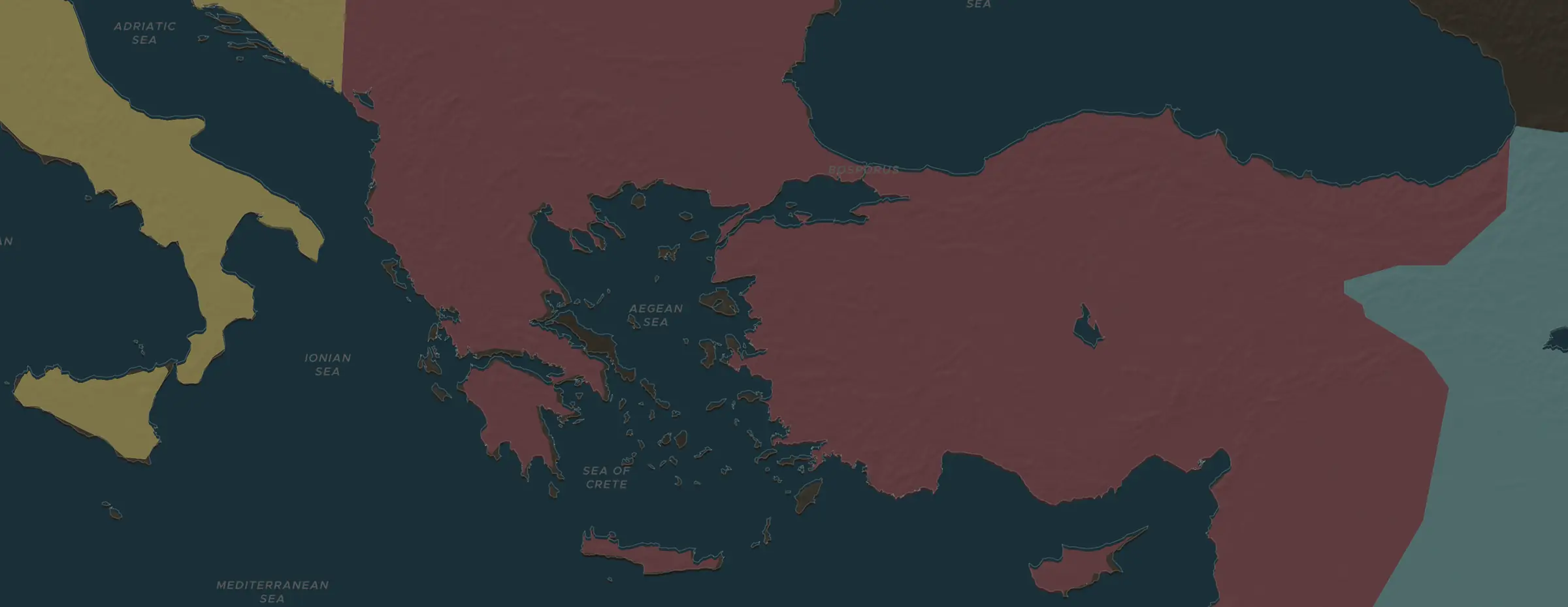 Die ChronoAtlas-Karte im Jahr 537 n. Chr., mit allen Stationen dieser Stunde