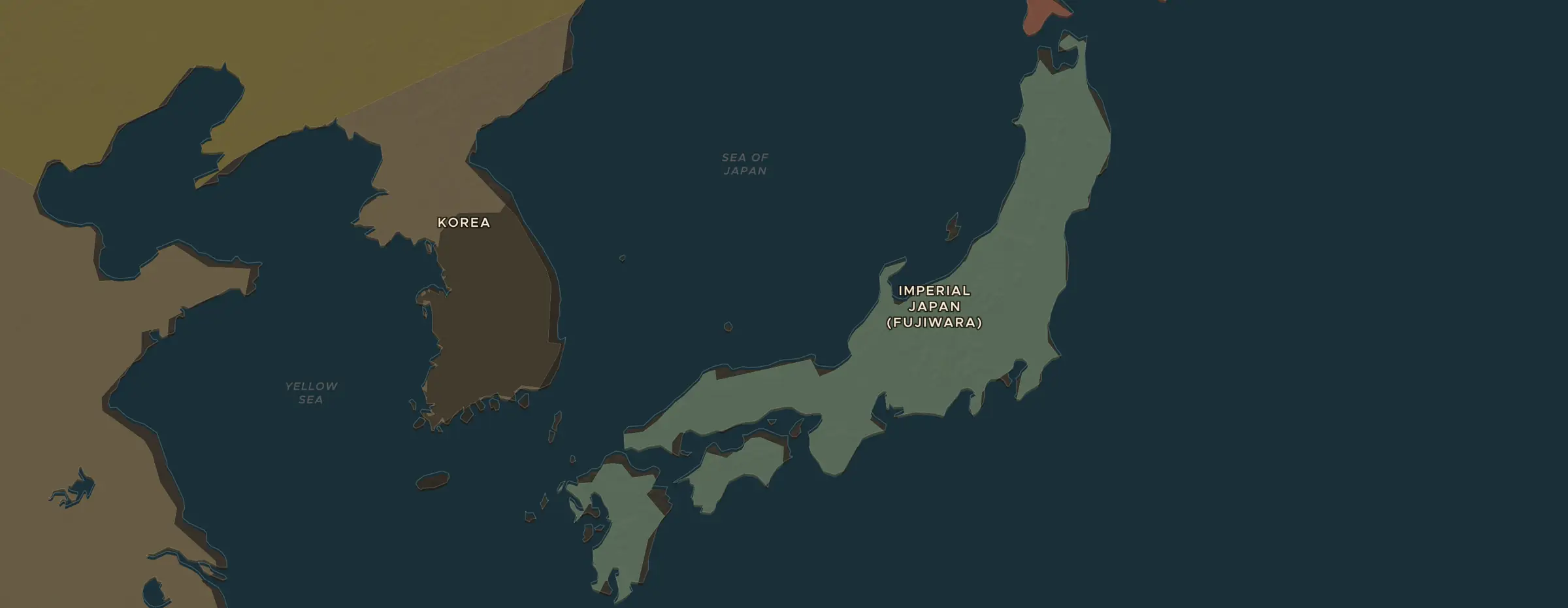 El mapa de ChronoAtlas en 1000 d. C., con los lugares que visita esta lección