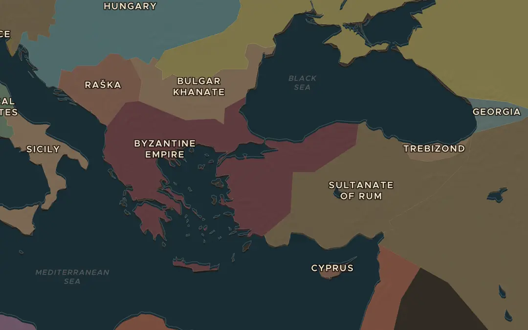 The map in AD 1300