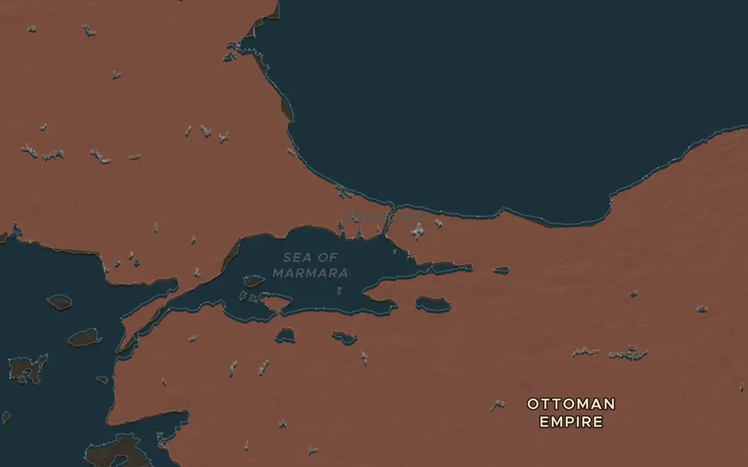 The map in AD 1453