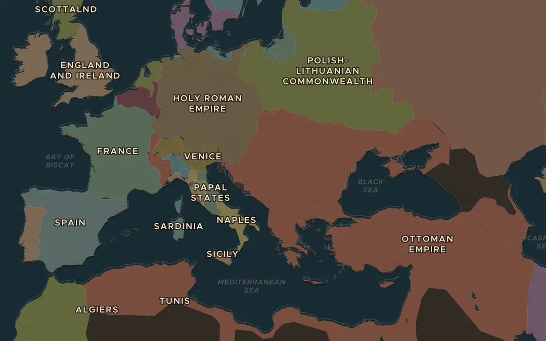 The map in AD 1683