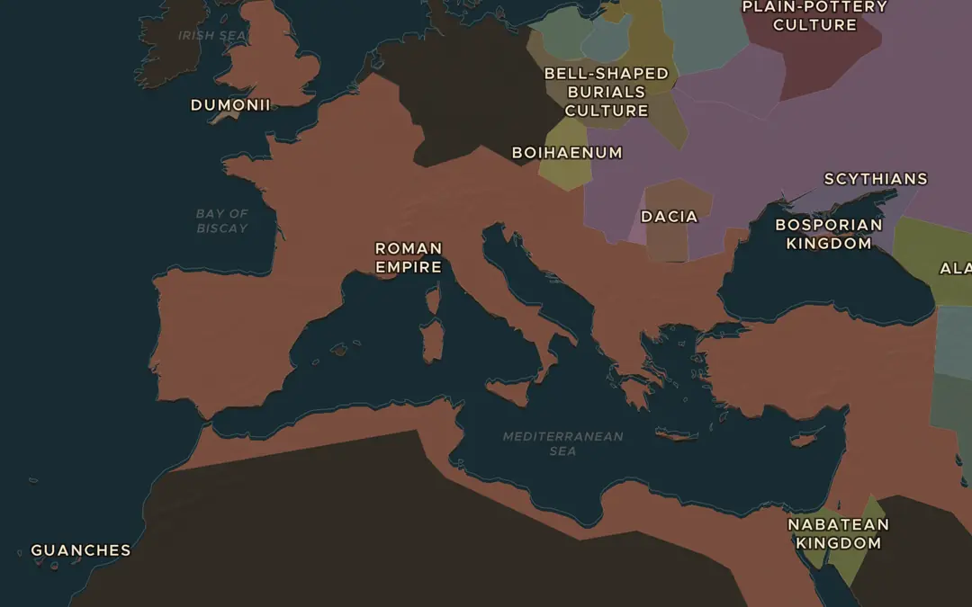 The map in AD 117