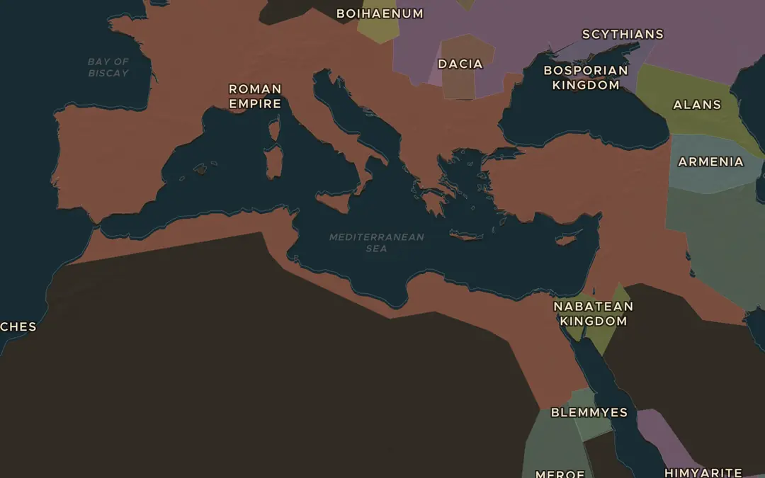 The map in AD 117