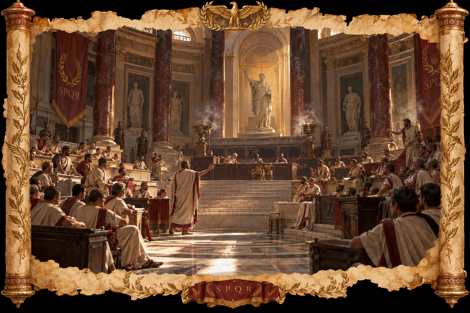 The Roman Senate in session